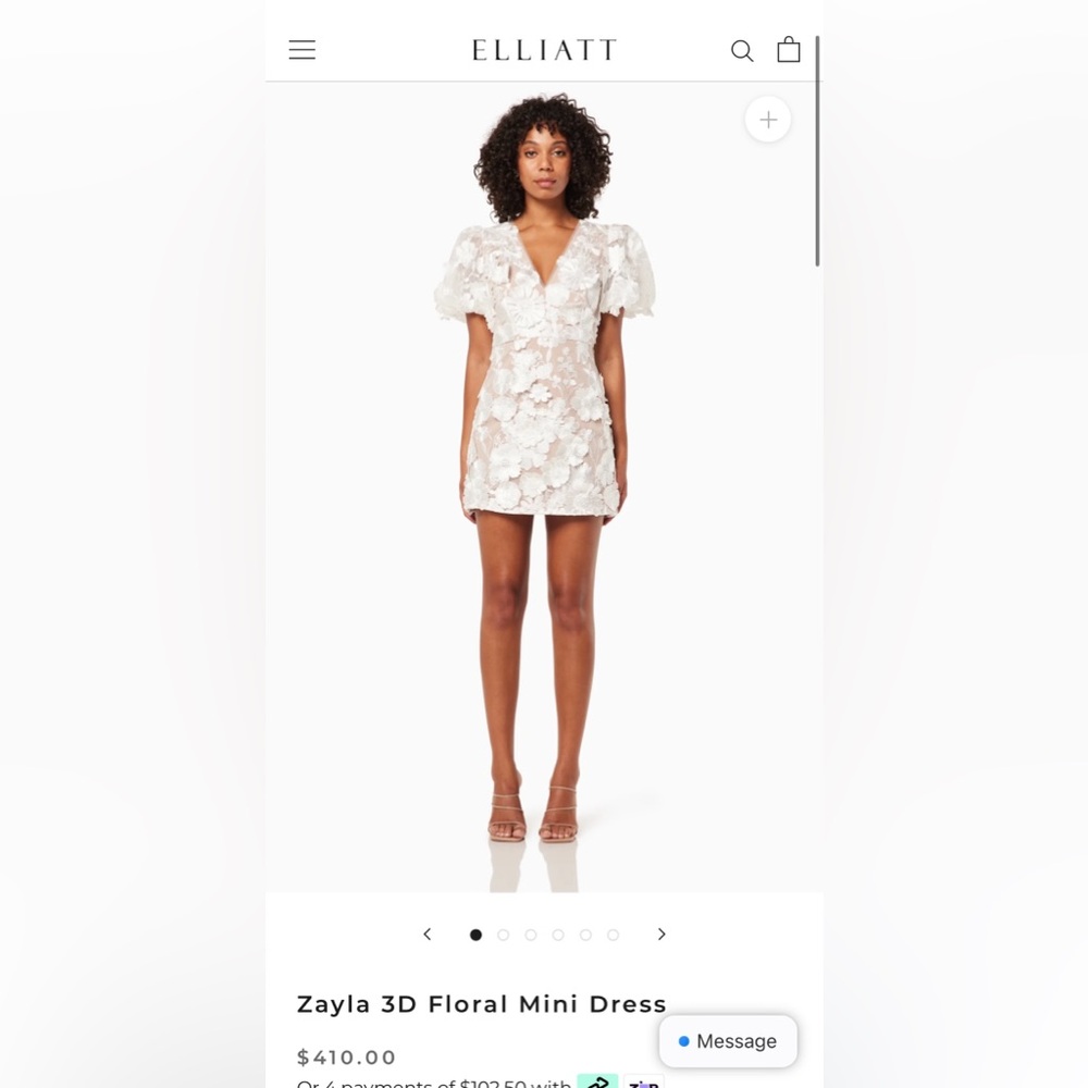 Elliatt 3D Mini Floral dress